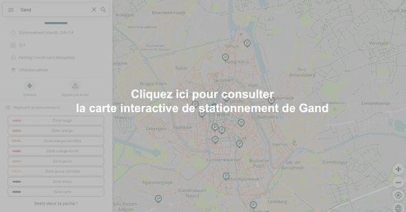 Carte interactive de stationnement à Gand - Malem