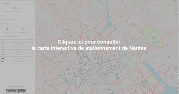Carte interactive de stationnement à Nantes