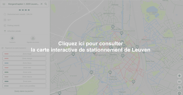 Carte interactive de stationnement à Louvain - Bondgenotenlaan