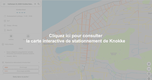 Carte interactive de stationnement à Knokke