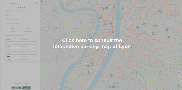 Interactive parking map of Lyon - General parking rules