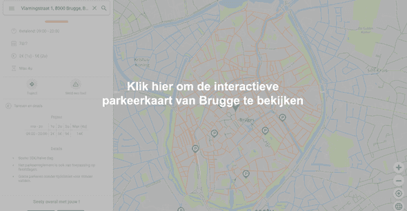 Interactieve parkeerkaart van Brugge