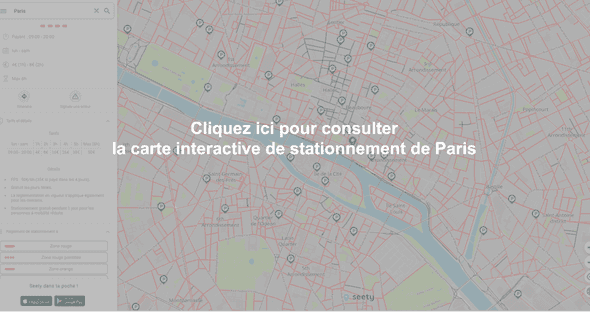Carte interactive de stationnement à Paris